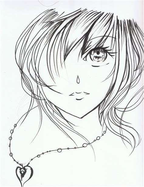 Crying Anime Girl Drawing At Getdrawings Free Download
