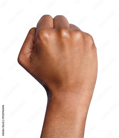 Hand Gesture Woman Clenched Fist Ready To Punch Stock Photo Adobe Stock