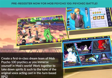 Mob Psycho 100 Psychic Battle Mobile Game This Fall