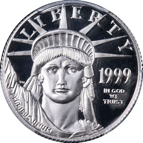 1999 W Platinum American Eagle 25 Pcgs Pr70 Dcam Stock