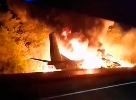 Ukraine Plane Crash At Least 22 Dead After Military Plane