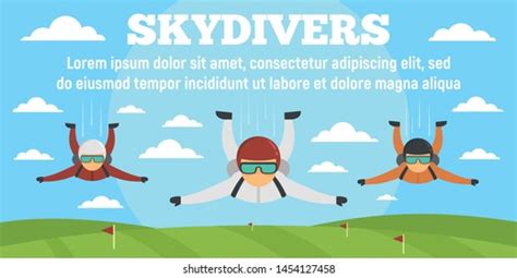 Skydivers Icons Set Simple Set Skydivers Stock Vector Royalty Free