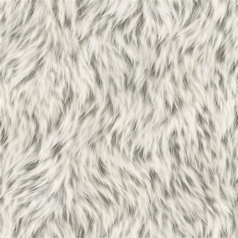 A Seamless Soft White Fur Texture