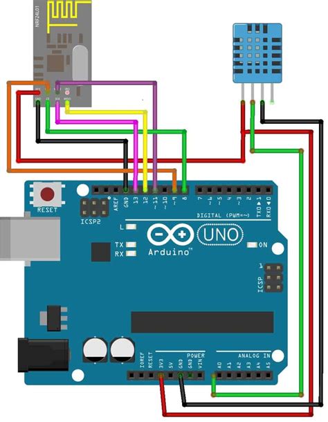 Nrf24l01 And Arduino Wireless Dht11 Temperature Monitor