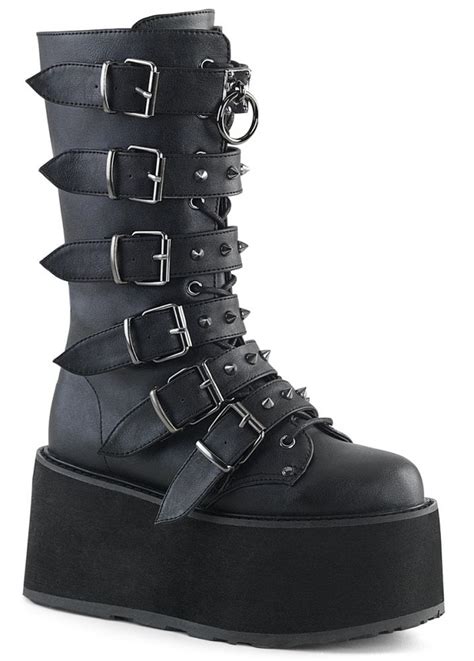 Demonia has 20+ years of defining alternative footwear™ with fresh and unique styles. Demonia Damned 225 Gothic Platform Boot | Attitude Clothing