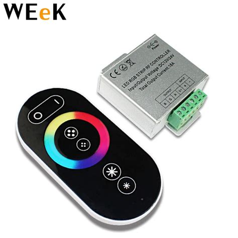 Touch Led Single Color Dimmer Controller Rf Wireless A W Dc V V Led Remote Dimmer For