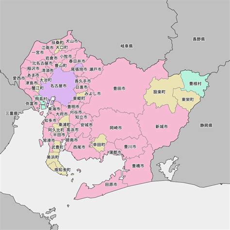 Map Of Aichi Prefecture Map It