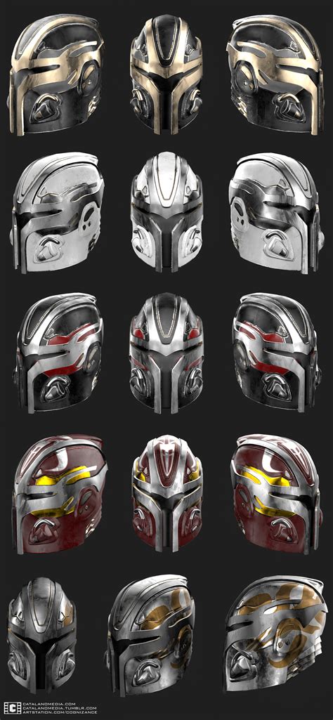 Christopher Catalano Custom Mandalorian Helmet Designs