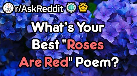 Whats Your Best Roses Are Red Poem Raskreddit Youtube