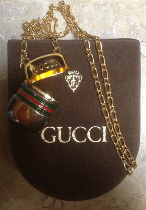 Authentic Vintage Gucci Capsule Pendant And Necklace W