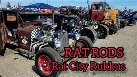 Rat Rods Rat City Rukkus 2023 Rockabilly Rat Trucks Hot Rods Car Show Las Vegas Rat Rod Show