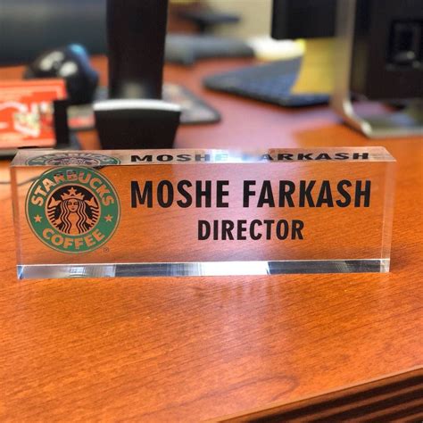 Personalized Name Plate For Desk Custom Office Decor Nameplate Sign