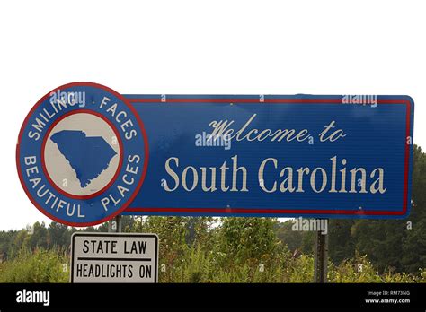 South Carolina Road Sign Stock Photos And South Carolina Road Sign Stock