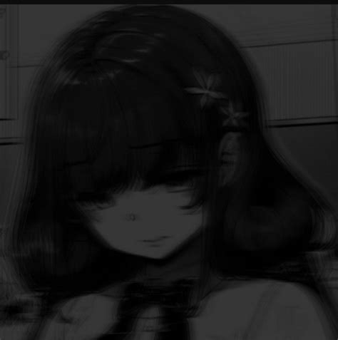 Draincore Icon Aesthetic Dark Gothic Anime Girl Dark Anime Girl Emo