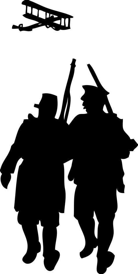 Clipart World War I Silhouette