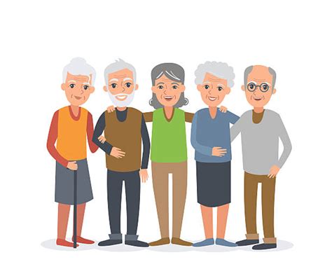 Best Old People Illustrations Royalty Free Vector