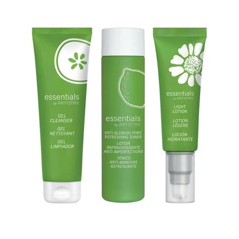Amway Essentials By Artistry 3 Step Skin Care Set