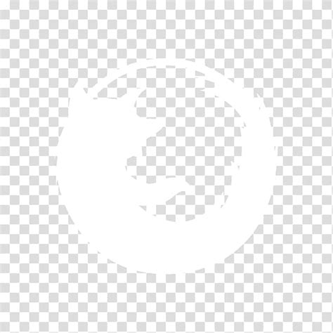 Black N White Mozilla Firefox Icon Transparent Background Png Clipart
