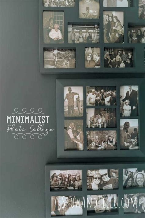 Diy Minimalist Art Photo Collage Painted Picture Frames Using The