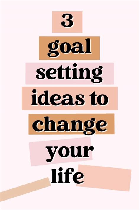 Goal Setting Ideas Artofit