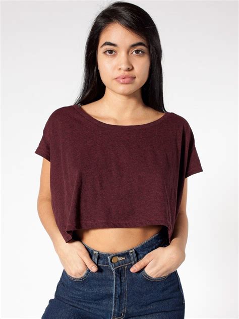 Red Loose 10 Pounds Usa Outfit Crop Tee American Apparel Effortless