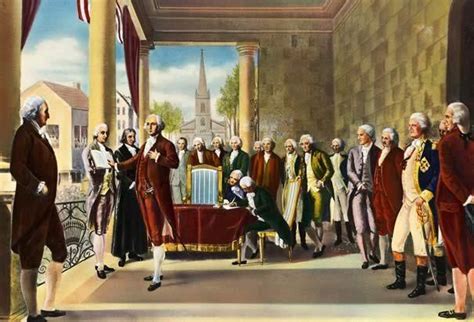 George Washington Inaugurated First President Of The Us April 30 1789