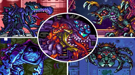 Metroid Fusion All Bosses Youtube