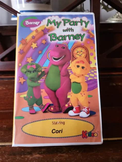 Barney Vhs My Party With Barney Cori” Video Personalized Vtg 1998 90s