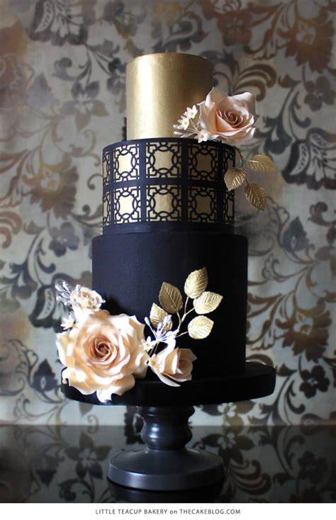 Black white and gold cake pops. 10 Pretty Black Cakes | The Cake Blog
