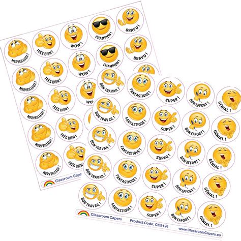 Stickers Parents Enseignants 450xkool Smiles Emoji Autocollants De