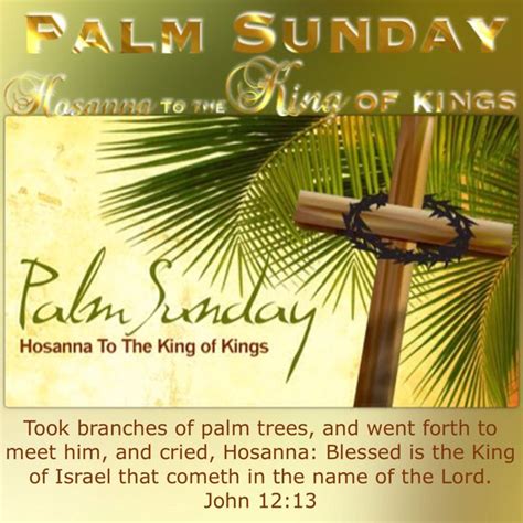 John 1213 King James Version Kjv Palm Sunday Quotes