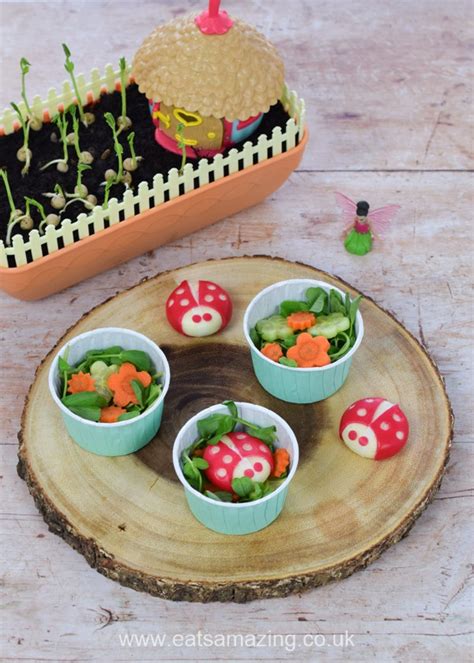 I knew where she was coming from. Cute Garden Themed Mini Side Salad for Kids Recipe
