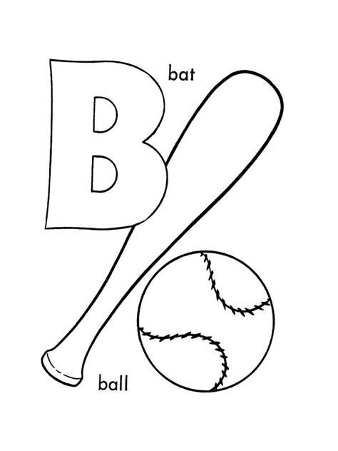 Coloring Page Letter B Home Interior Design