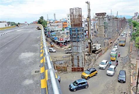 63 Feet Tall Overbridge கோவை ஜிபி சிக்னல் பகுதியில் 63 அடி