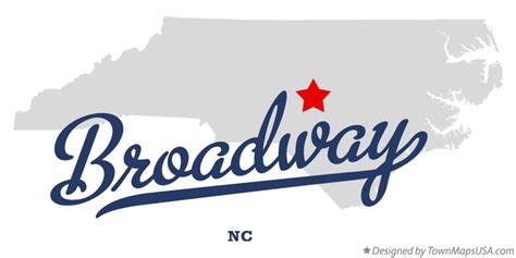 Map Of Broadway Nc North Carolina