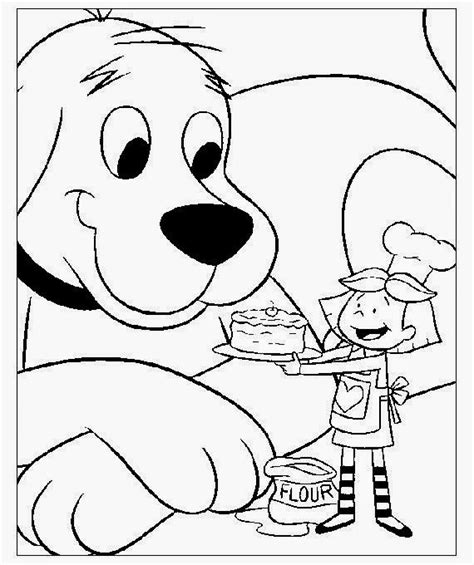 Clifford The Big Red Dog Coloring Pages To Print - Free Coloring Pages