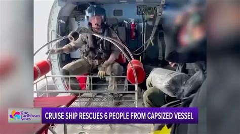 Cruise Ship Rescues People From Capsized Vessel One Caribbean
