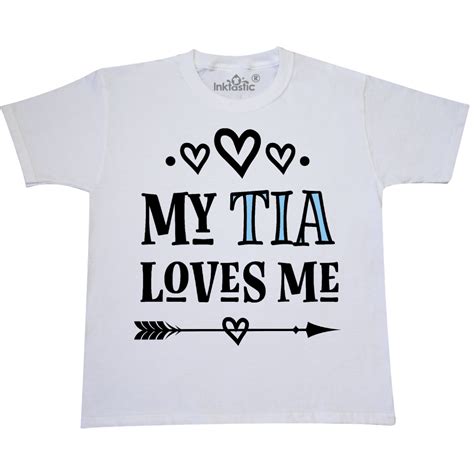 My Tia Loves Me Childs Youth T Shirt White 1199