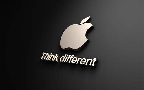 Hd Wallpaper Think Different Apple Apple Logo Wallpaper Flare
