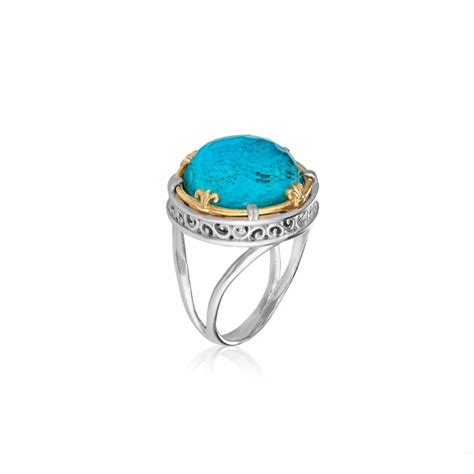 Anatoli Collection Chrysocolla Ring Symmetry Inc