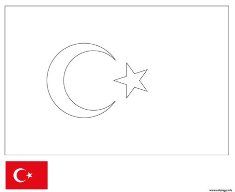 Les citoyens peuvent arborer le drapeau de chypre avec les drapeaux de la grèce et de la turquie ou seulement l'un des deux. Coloriage drapeau turquie - JeColorie.com