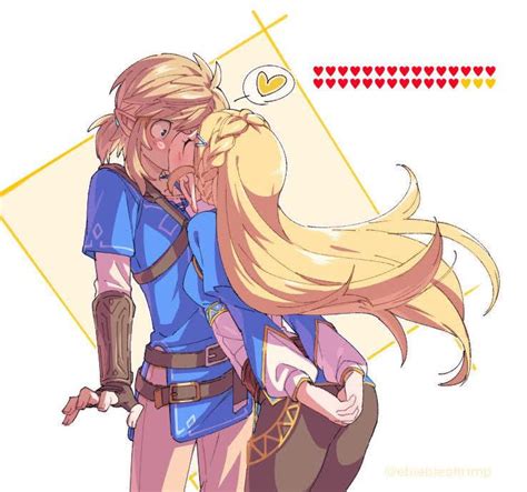 Zelda Kisses Link Zelink