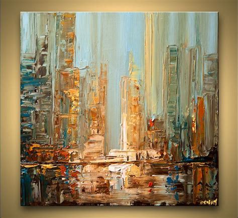 Cityscape Painting Daylight 7469 City Canvas Art Modern Painting