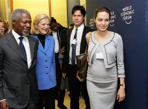 In 2006, angelina gave birth to her and brad's first biological child in namibia. January 2006: Jolie Confirms Pregnancy of Pitt's ...