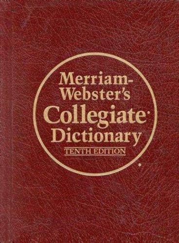 Merriam Websters Collegiate Dictionary Thumb Indexed By Inc Staff