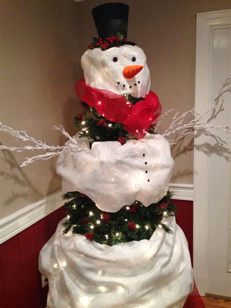 Hand painted snowman is antiqued and sealed. Snowman Christmas Tree | Новый год
