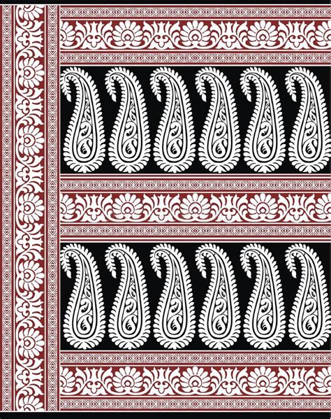 Seamless Traditional Indian Motif For Print Stock Illustration