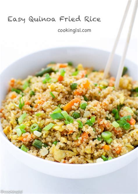 Easy Quinoa Fried Rice Recipe Made With Frozen Vegetables