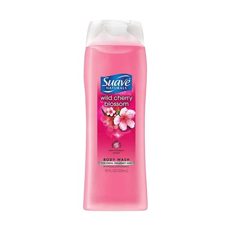 Suave Essentials Body Wash Wild Cherry Blossom 18 Oz