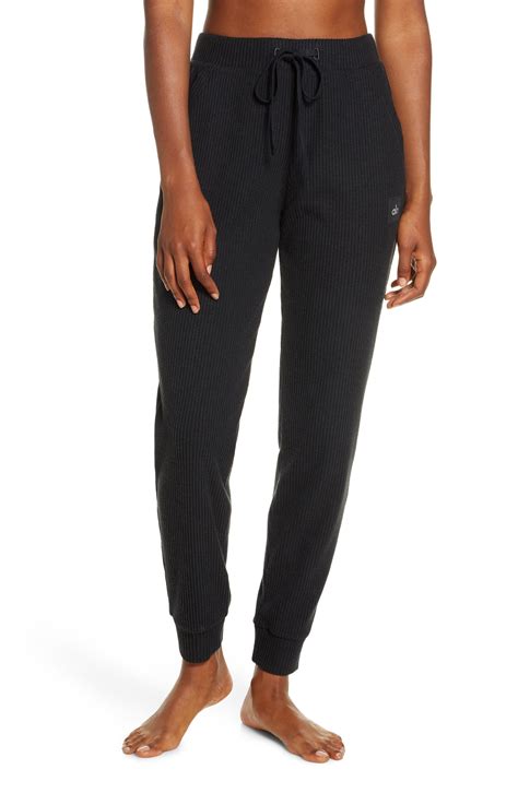 Alo Muse Ribbed High Waist Sweatpants Nordstrom